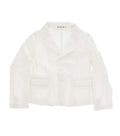Girls White Cotton Blazer 1