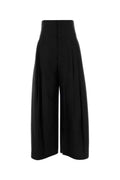 Black Loose Flat Front Pant 1