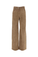 Light Brown Regular Flat Front Pants 1