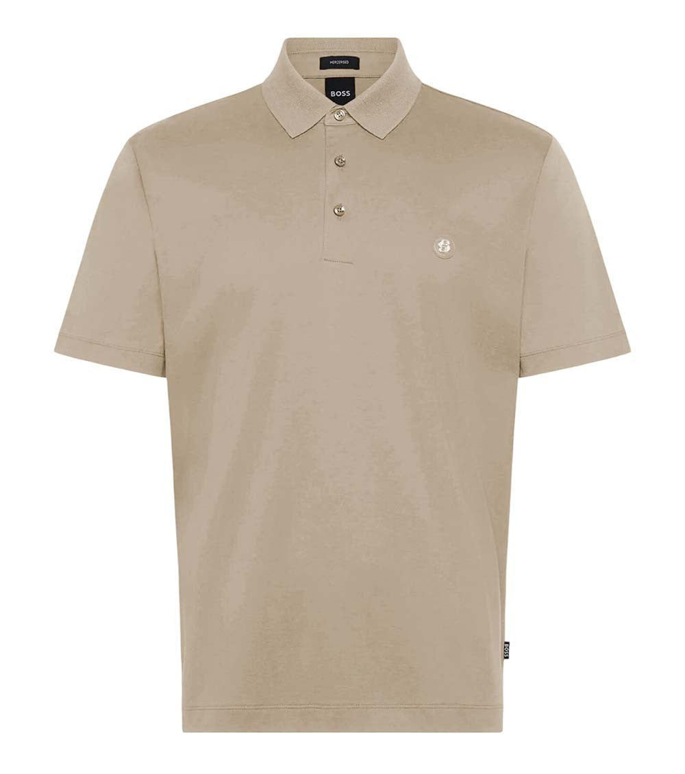 Beige Shirt Collar Polo 1