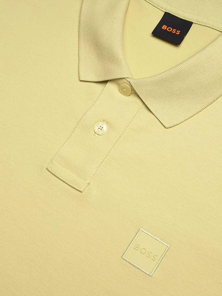 Yellow Slim Logo Polo 3