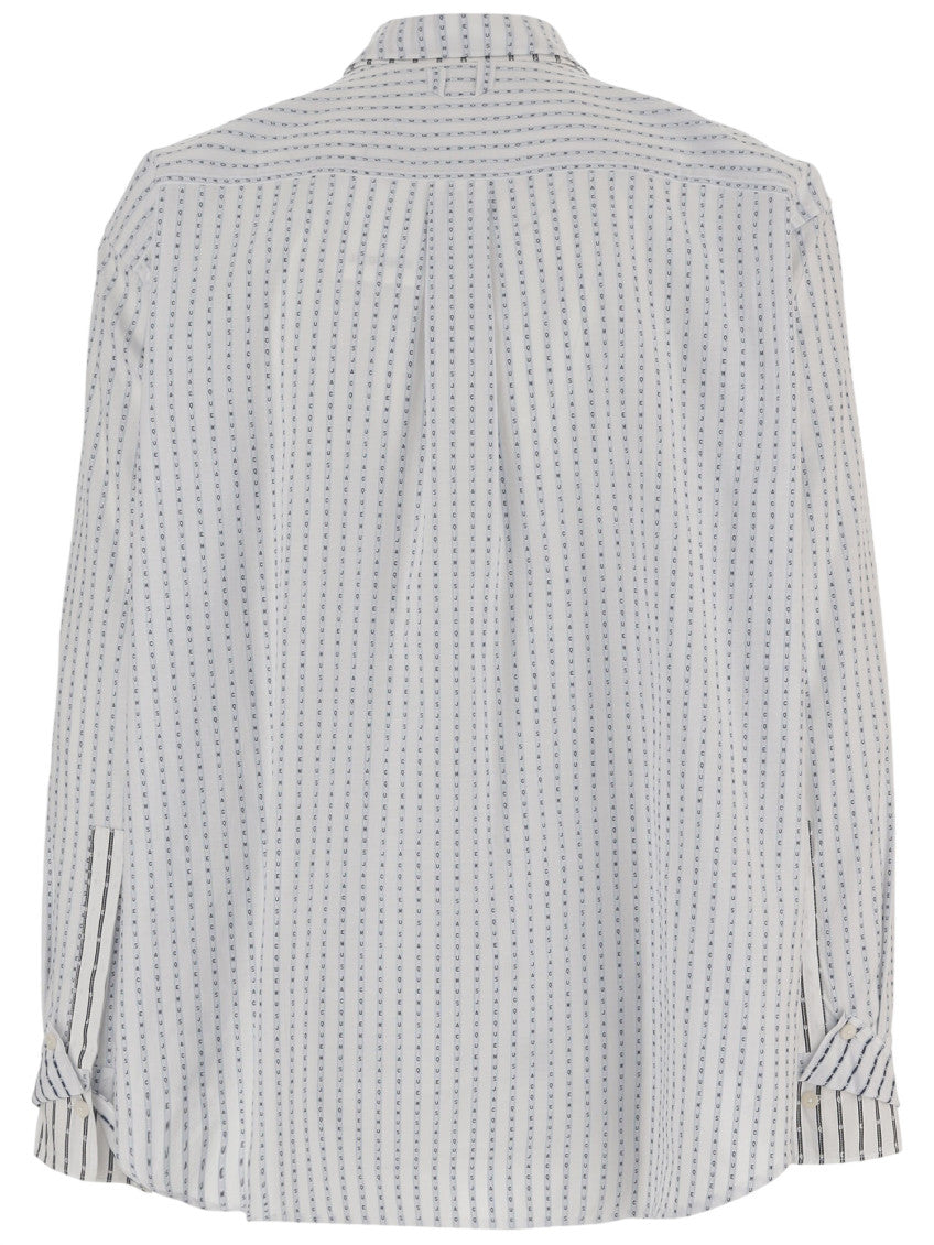 White Letro Striped Shirt 2