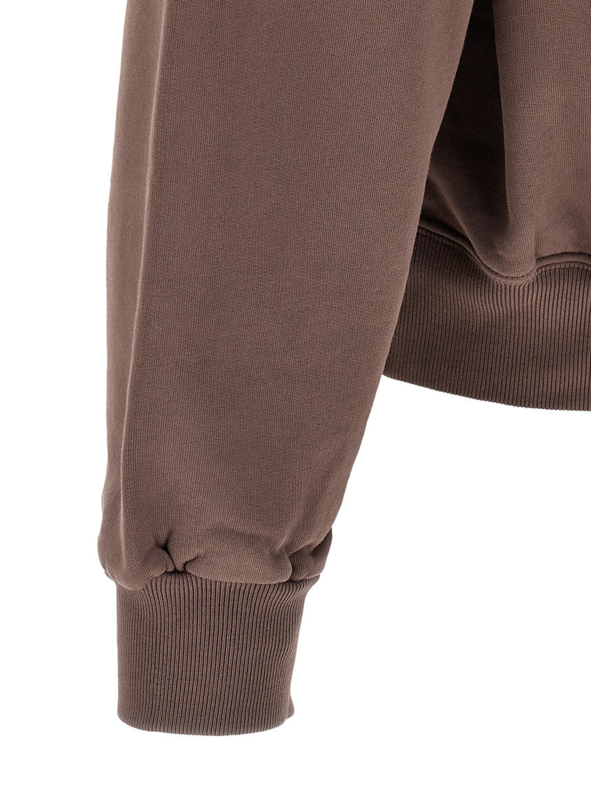 Brown Half Zip Sweatshirt 4