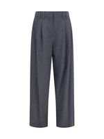 Dark Grey Tailored Pleated Pants 1