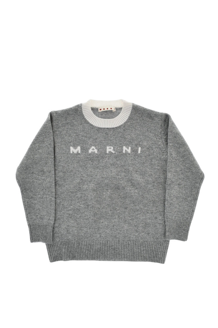 Kids Grey Crewneck Sweater 1