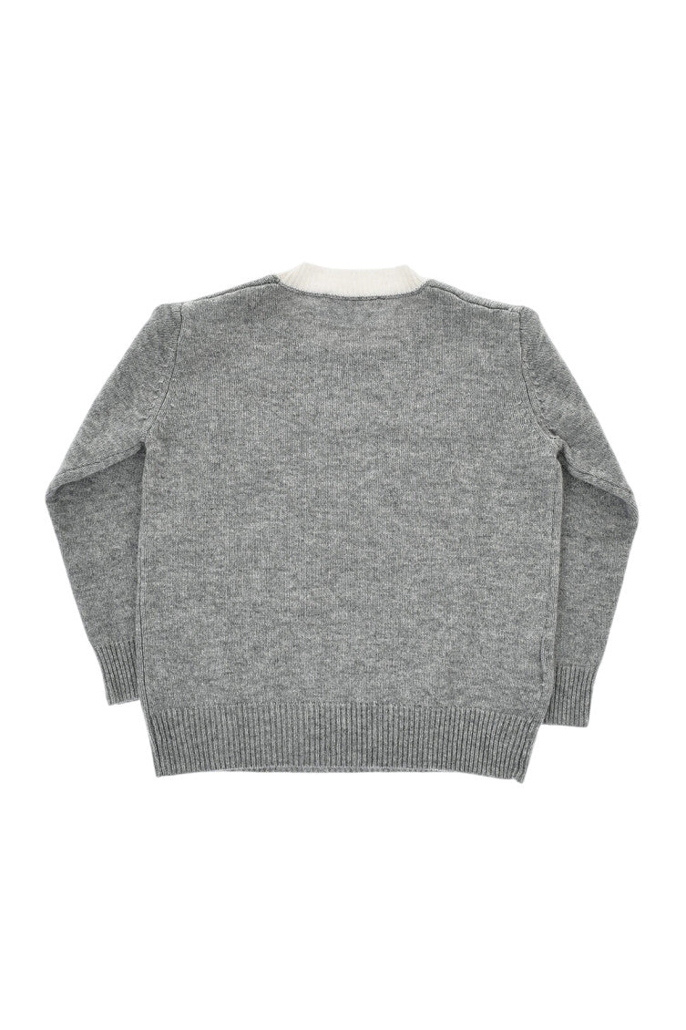 Kids Grey Crewneck Sweater 2