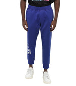 Blue Tapered Logo Joggers 1
