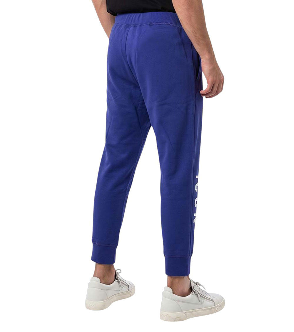 Blue Tapered Logo Joggers 3