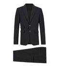 Black Peaked Lapel Suit 1
