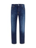 Blue Mid Rise Jeans 1