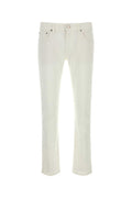 White Mid Rise Jeans 1