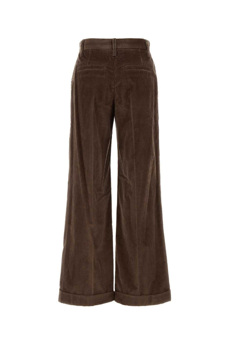 Brown Regular Flat Front Pant 2