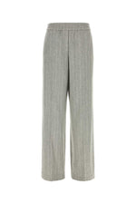 Grey Tailored Flat Front Pant 1