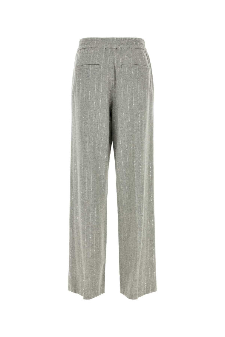 Grey Tailored Flat Front Pant 2