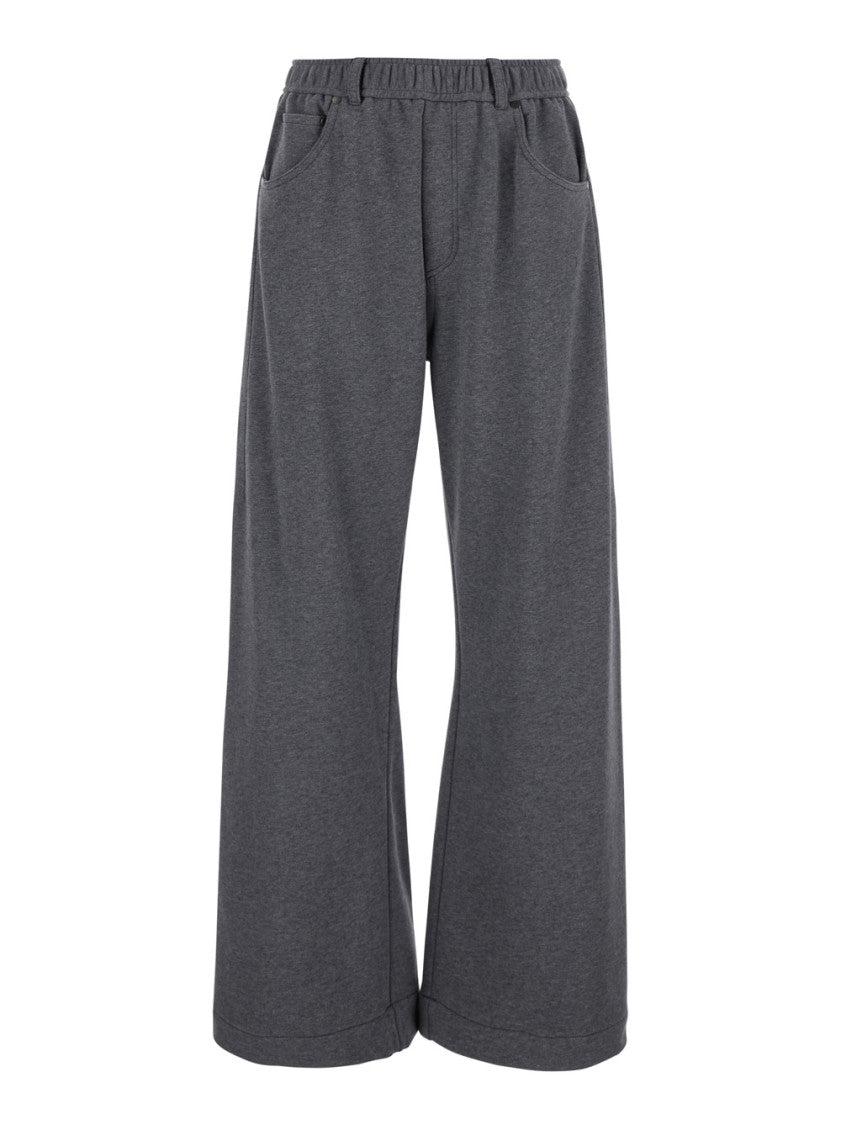 Grey Relaxed Elasticated Pants 1