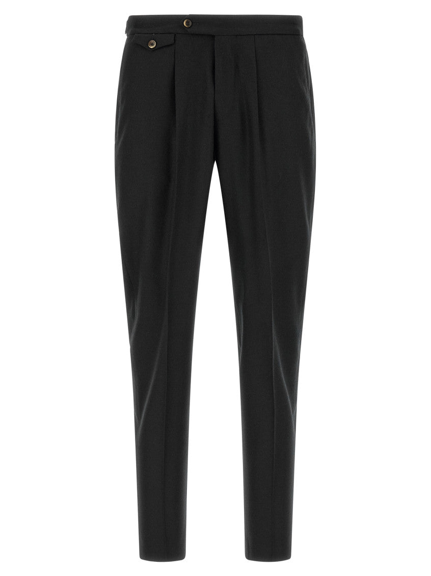 Black Flat Front Pants 1