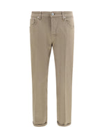 Beige Mid Rise Jeans 1