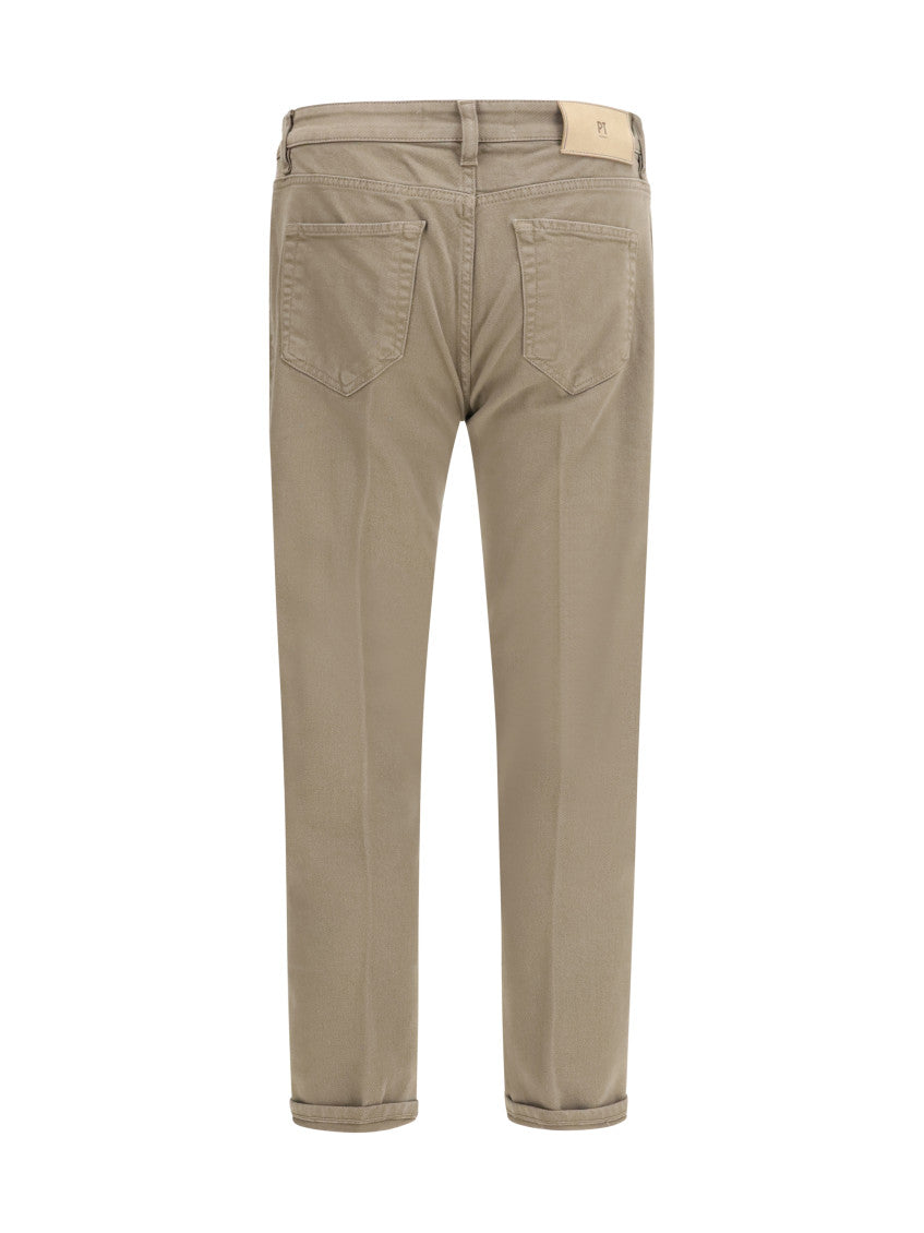 Beige Mid Rise Jeans 2