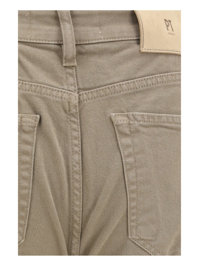 Beige Mid Rise Jeans 3