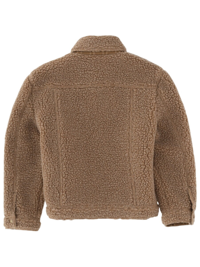 Girls Brown Teddy Bear Jacket 2