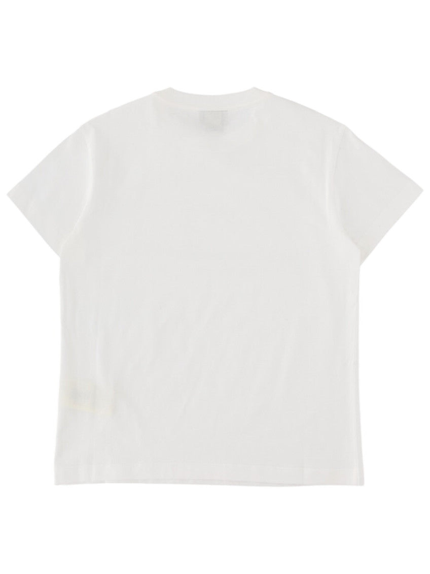 Girls White Crewneck T-Shirt 2