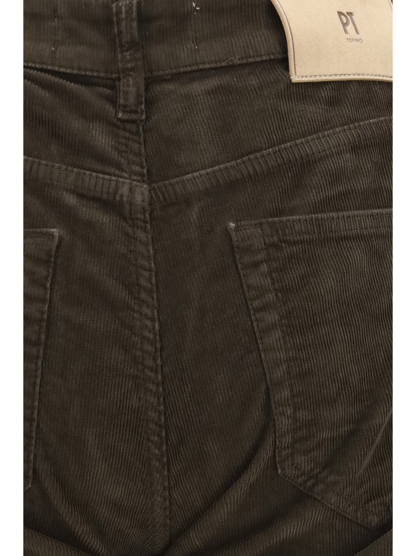 Dark Brown Corduroy Jeans 3
