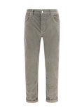 Taupe Straight Corduroy Jeans 1