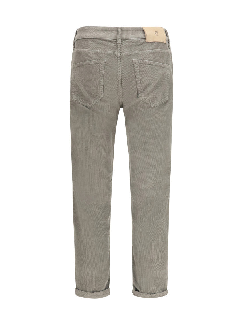 Taupe Straight Corduroy Jeans 2