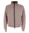 Taupe Mock Collar Jacket 1