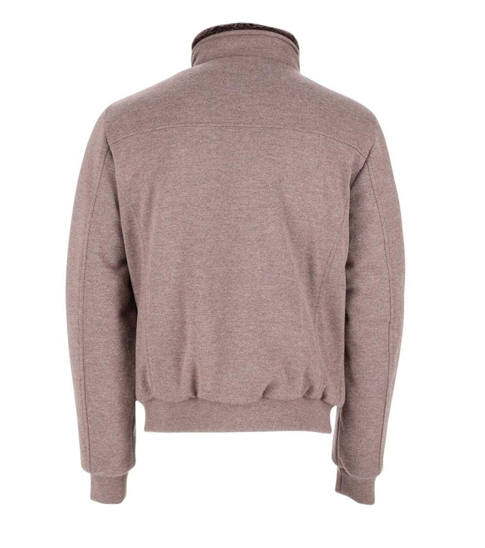 Taupe Mock Collar Jacket 2
