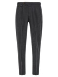 Dark Grey Pleated Trousers 1