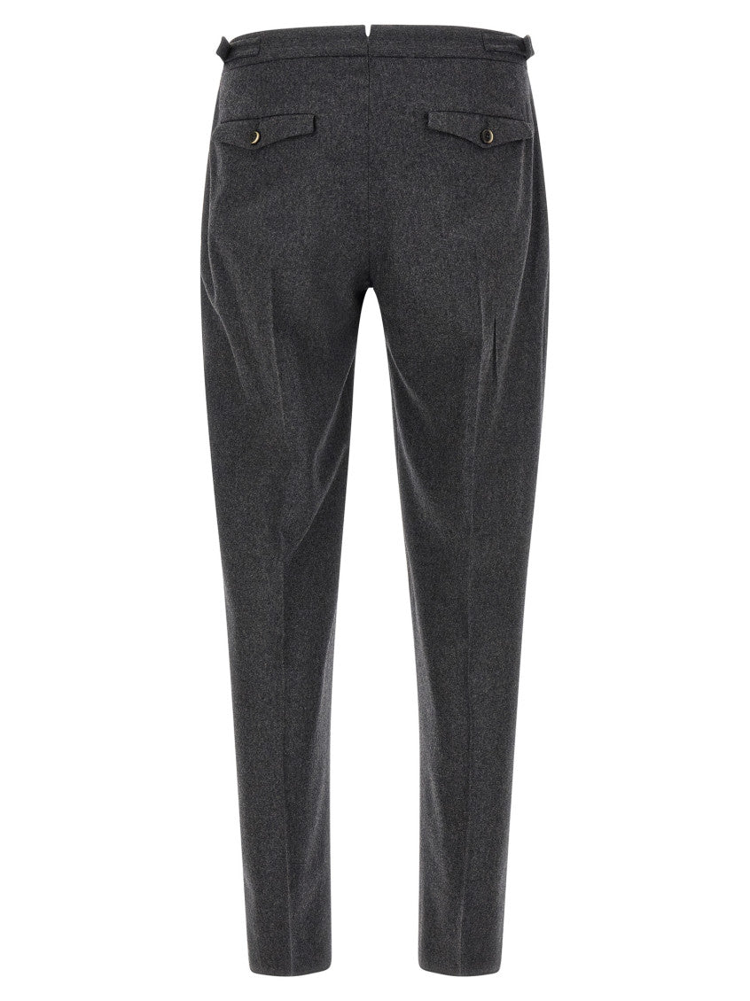 Dark Grey Pleated Trousers 2