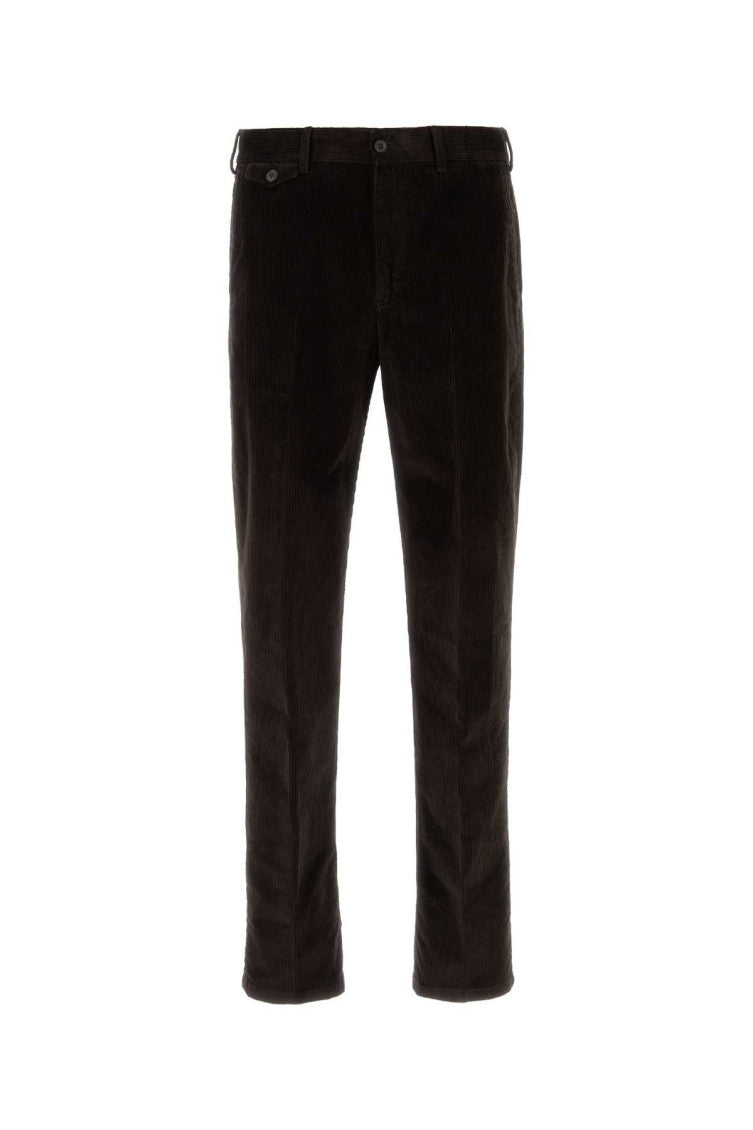 Dark Brown Corduroy Trousers 1