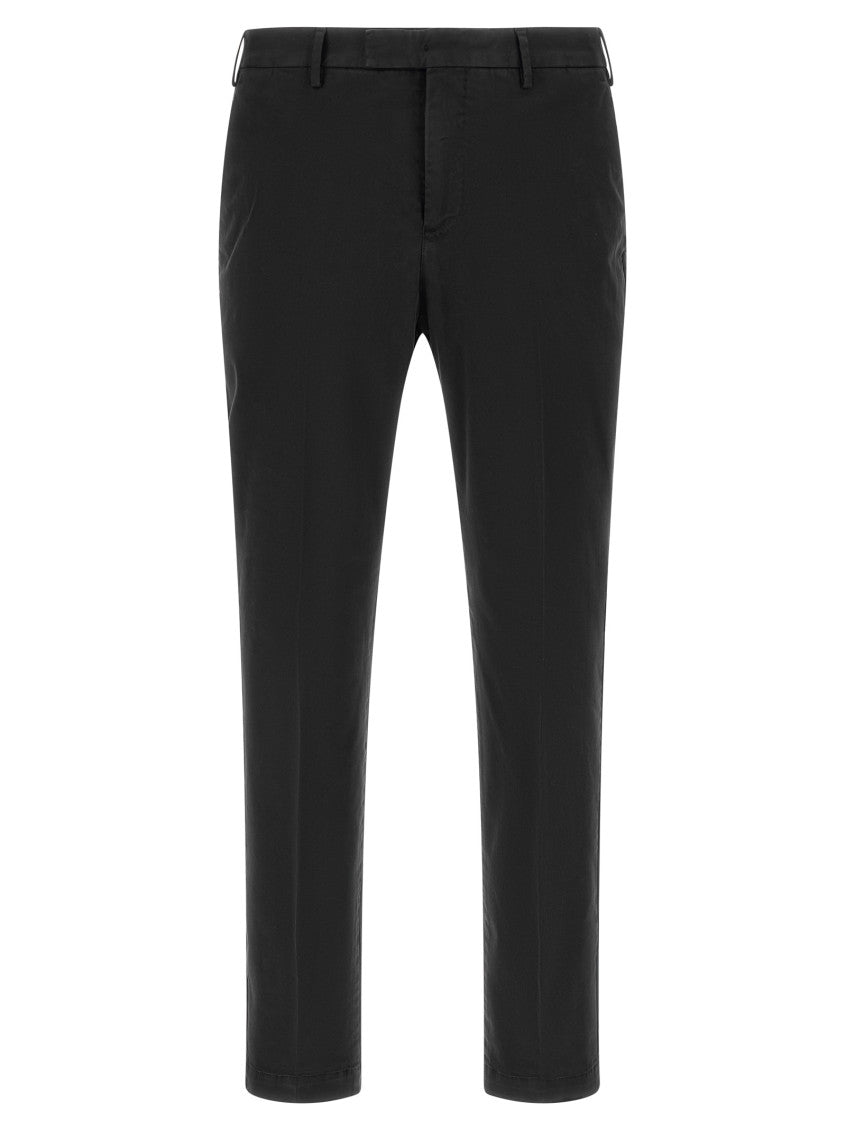 Black Flat Front Trousers 1