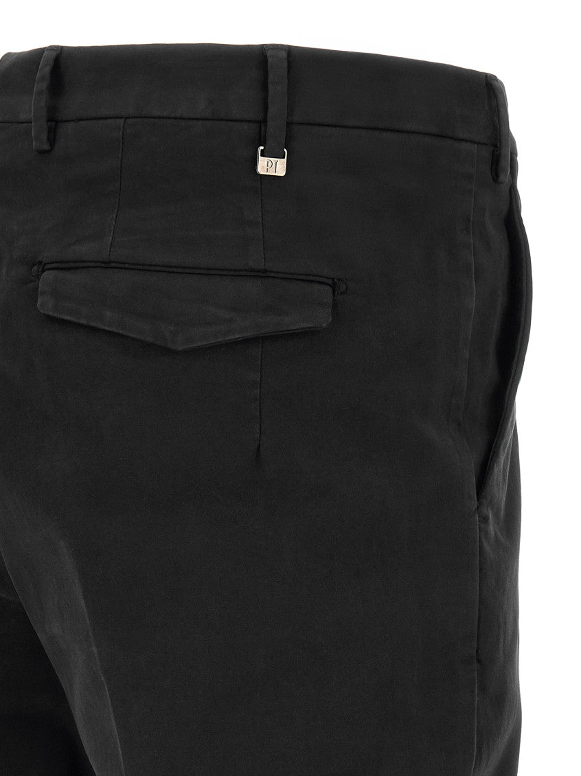 Black Flat Front Trousers 4