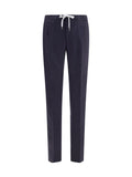 Navy Blue Drawstring Trousers 1