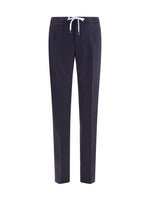 Navy Blue Drawstring Trousers 1