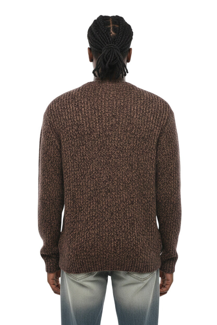 Brown Crew Neck Sweater 2