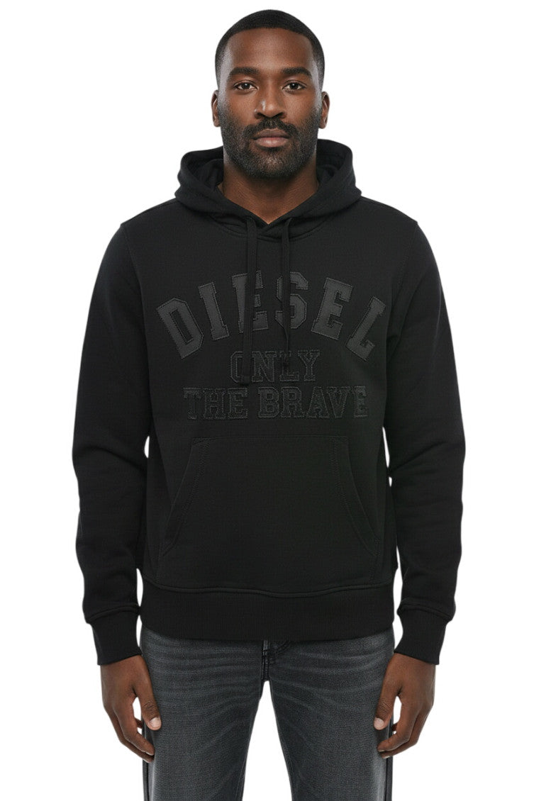 Black Regular Logo Hoodie 1