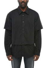 Black Regular Solid Shirt 1