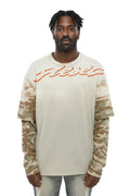 Grey Camo Print T-Shirt 1