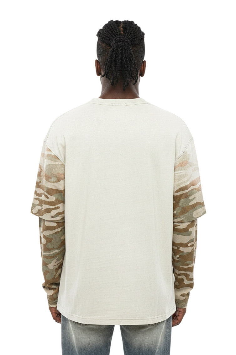 Grey Camo Print T-Shirt 2