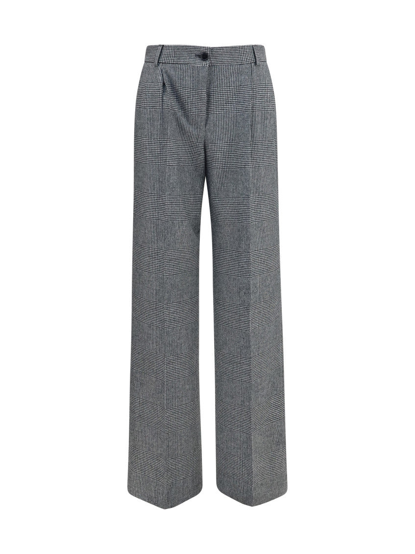Grey Straight Flat Front Pant 1
