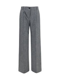 Grey Straight Flat Front Pant 1