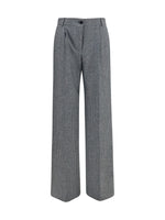 Grey Straight Flat Front Pant 1
