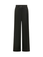 Black Tailored Pleated Pants 1