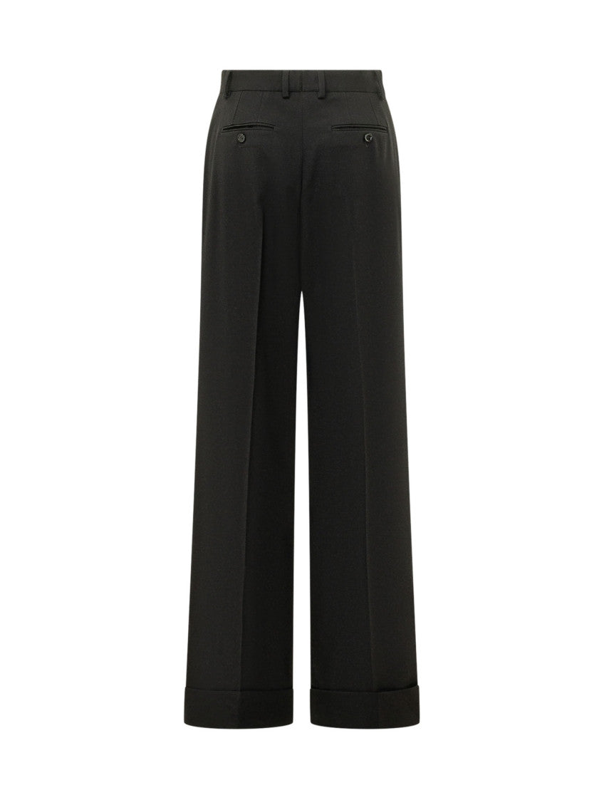Black Tailored Pleated Pants 2