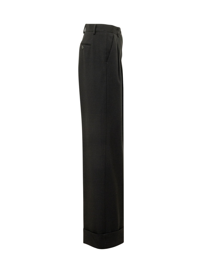 Black Tailored Pleated Pants 3