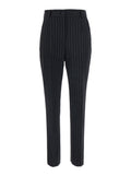 Black Slim Flat Front Pants 1