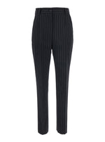 Black Slim Flat Front Pants 1